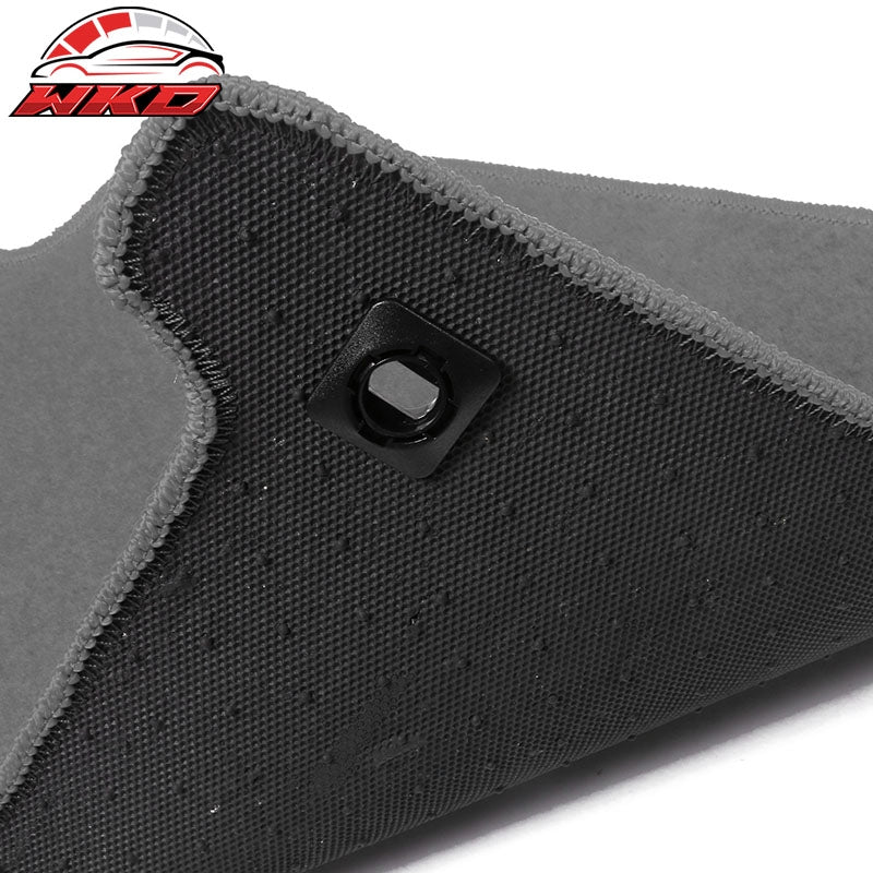 Fits 12-15 Honda Civic Coupe Floor Mat Nylon Grey Non-Slip Auto Carpets 4PC