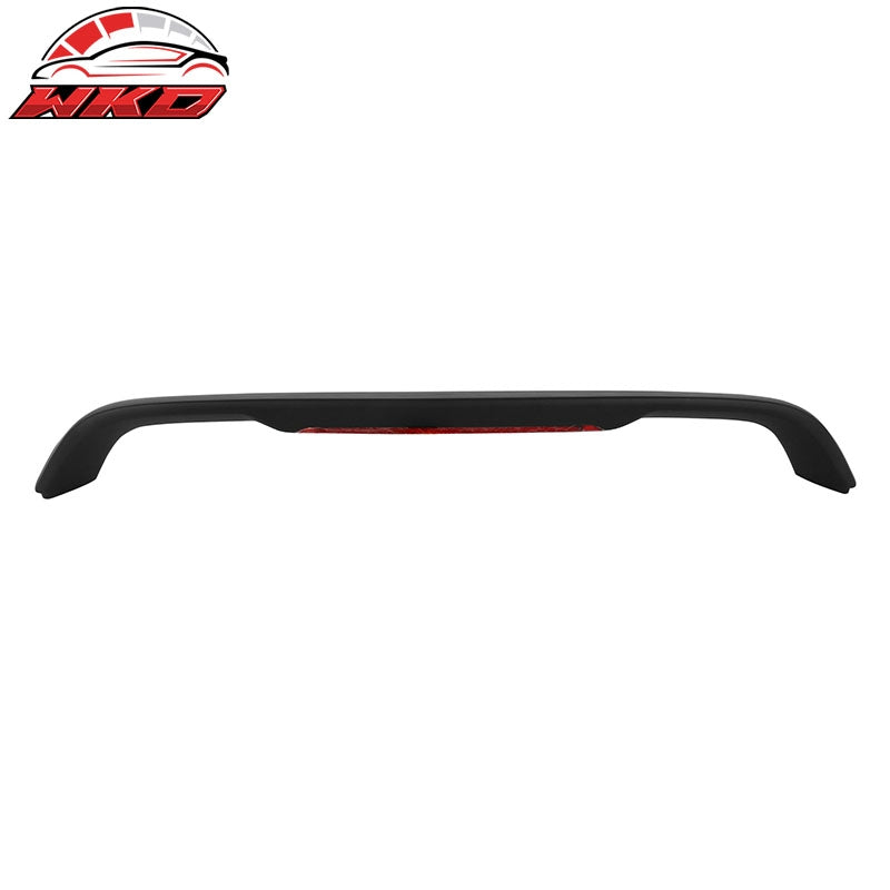For 96-00 Honda Civic Coupe Matte Black Rear Trunk Spoiler Wing ABS w/ LED Light
