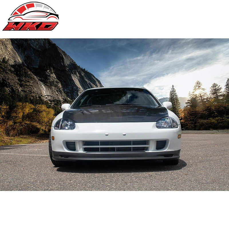 Fits 93-97 Honda Civic Del Sol Mugen Style Front Bumper Lip Spoiler Unpainted PP