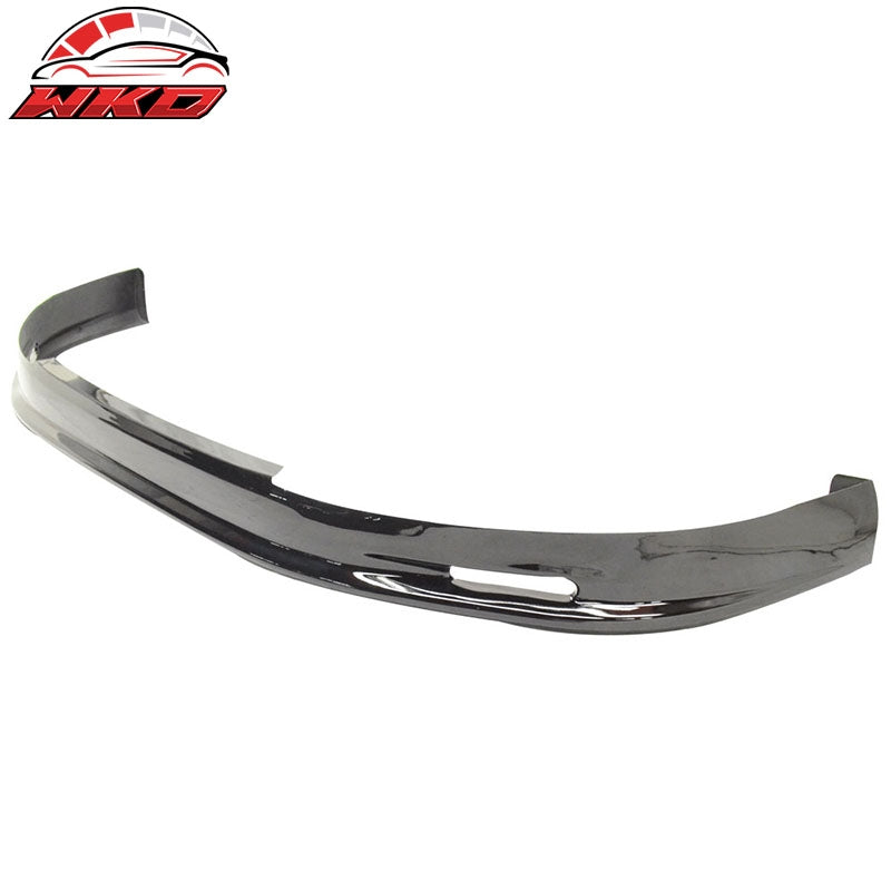 Fits 99-00 Honda Civic EK Mugen Front Bumper Lip PU Painted Black