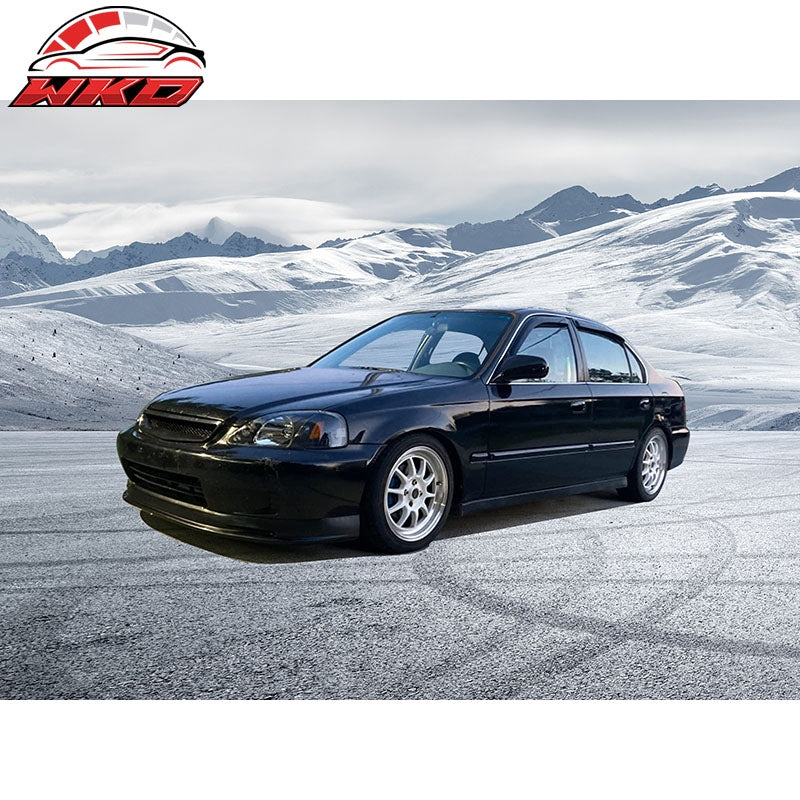 Fits 99-00 Honda Civic EK Mugen Style Front Bumper Lip Chin Spoiler Unpainted PP