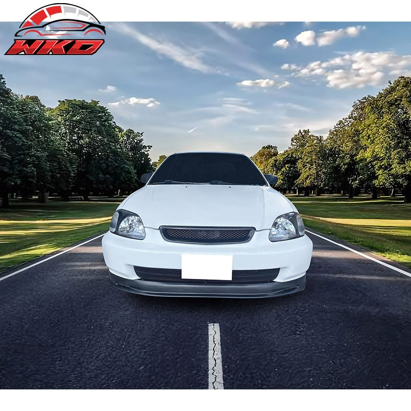Fits 96-98 Honda Civic EK Mugen Style Front Bumper PP Lip Chin Spoiler Body Kit