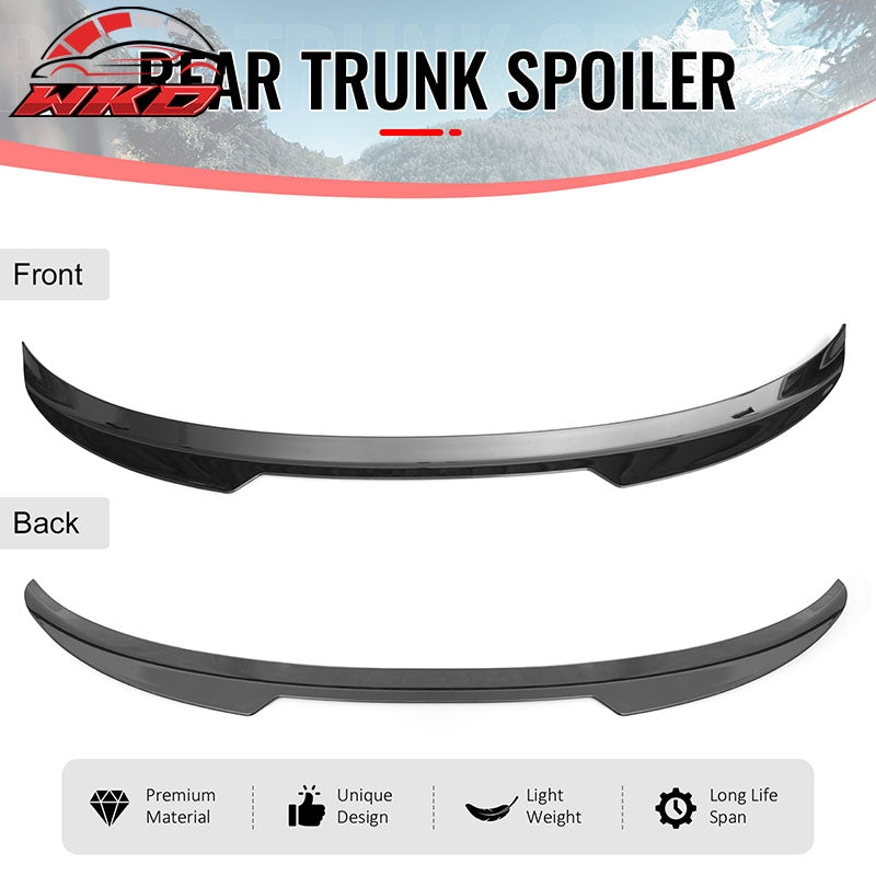 Fits 22-26 Honda Civic FL Type R Hatchback V Style Trunk Spoiler Gloss Black ABS