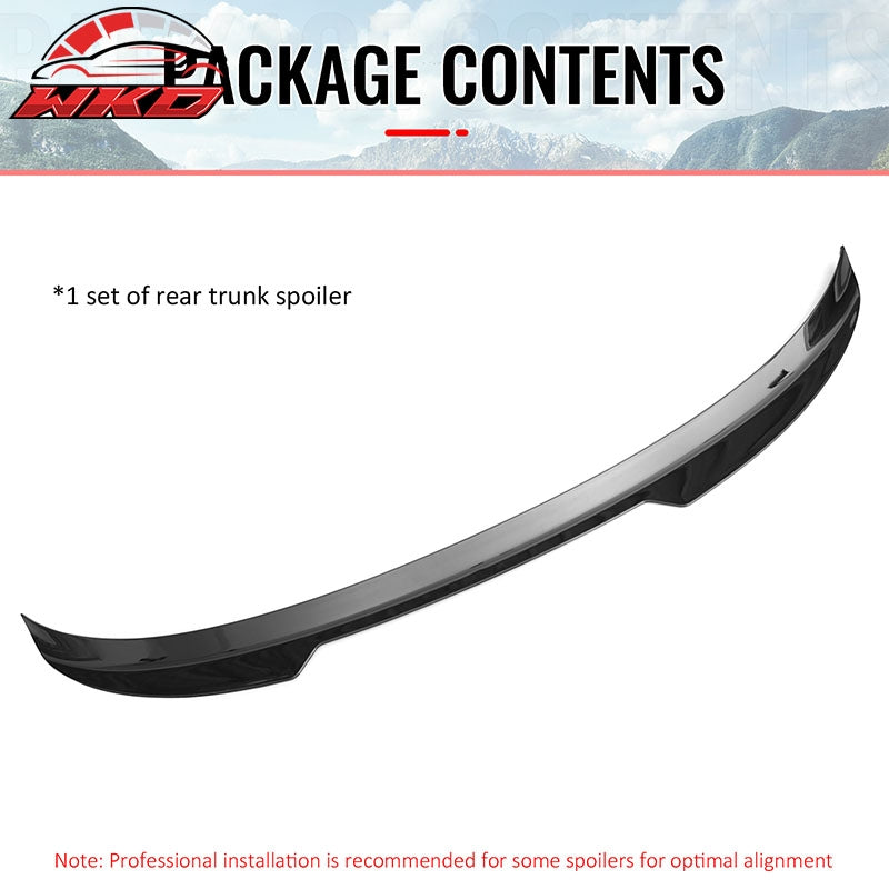 Fits 22-26 Honda Civic FL Type R Hatchback V Style Trunk Spoiler Gloss Black ABS
