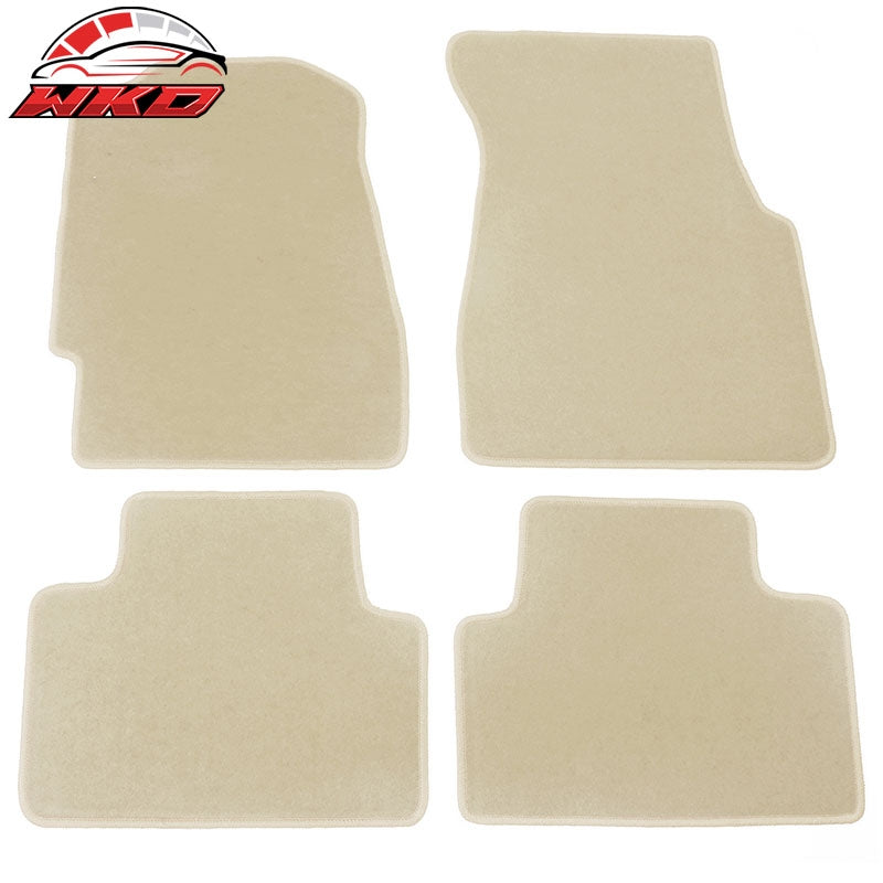 Wholesale 92-95 Honda Civic Beige Floor Mats Liner Nylon 1st 2nd Row Carpets 4PC