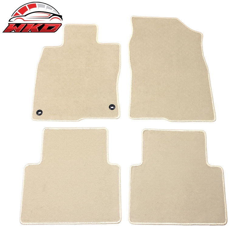 Wholesale 16-21 Honda Civic Beige Nylon Car Floor Mats Liner Front & Rear Carpet 4PCS