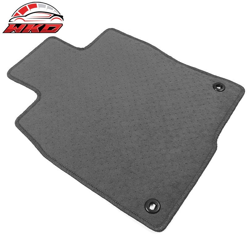 Fits 16-21 Honda Civic 4-Door 4PCS Front Rear Floor Mats Liner Nylon Grey Carpet
