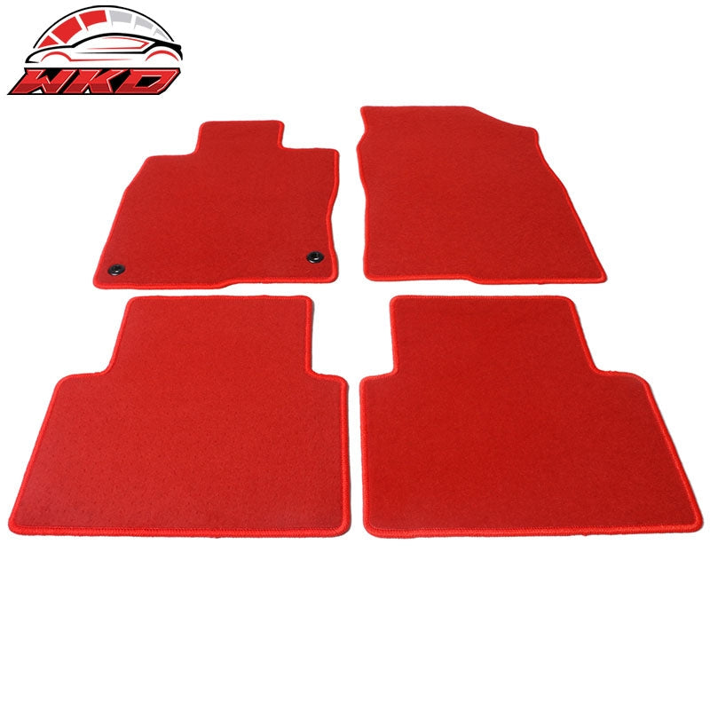 Wholesale 16-21 Honda Civic Car Floor Mats Liner Front Rear Nylon Red Carpets 4PCS