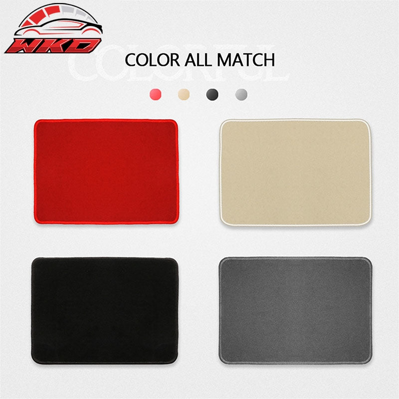Fits 22-26 Honda Civic Floor Mats Carpet Front Rear Black Nylon W/ Red Edge & FL
