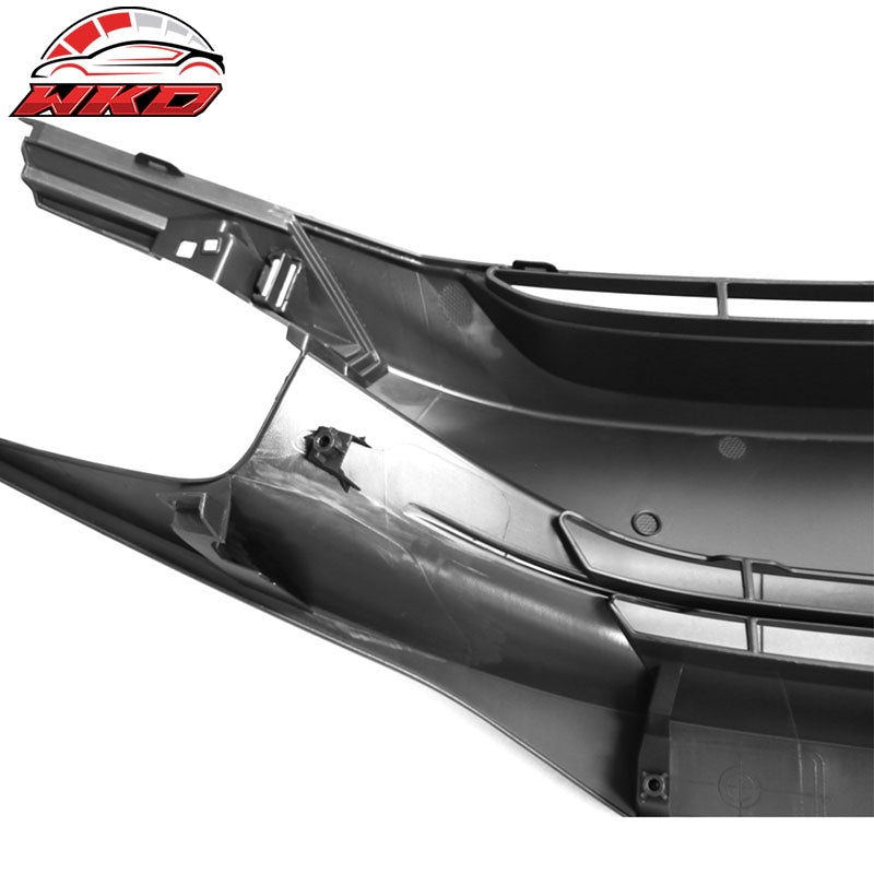 Fits 16-21 Honda Civic 10th OE Style Front Bumper Hood Grille Grill Matte Black