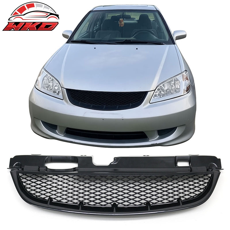Wholesale 04-05 Honda Civic Front Bumper Hood Grille Mesh Upper Grill Assembly Kit - Wikond Auto