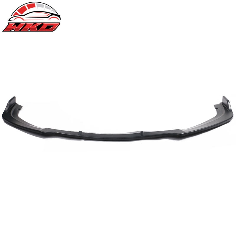 Fits 19-21 Honda Civic Front Bumper Lip Spoiler IKON V4 Matte Black Chin Bodykit