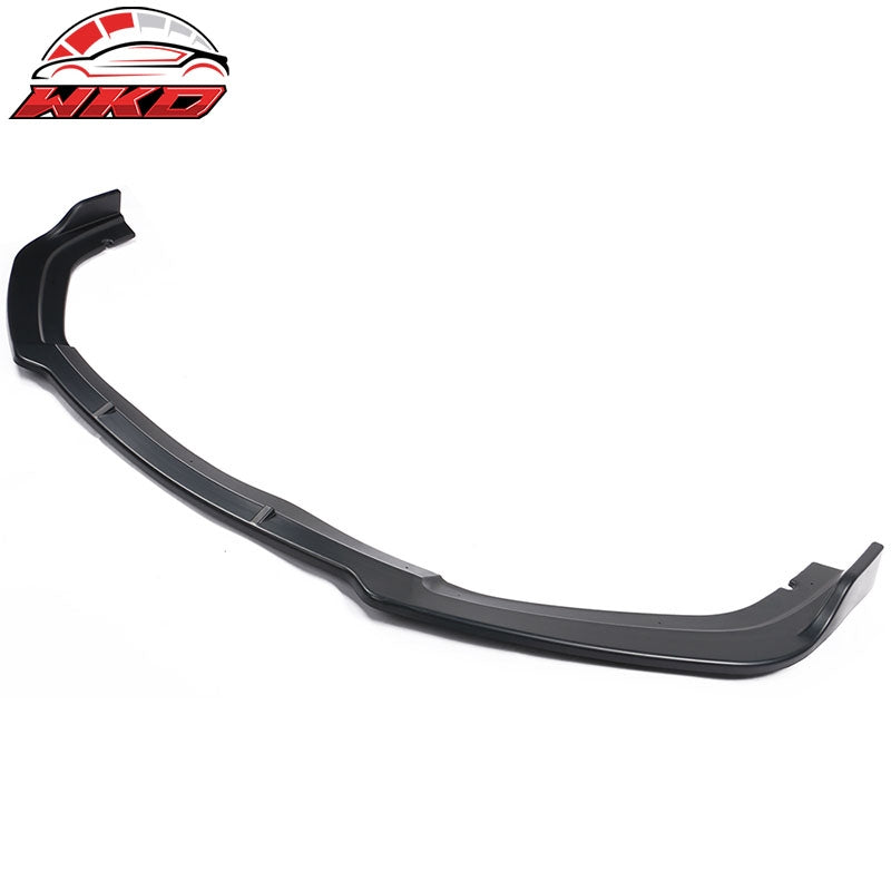 Fits 19-21 Honda Civic Front Bumper Lip Spoiler IKON V4 Matte Black Chin Bodykit