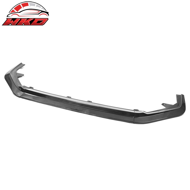 Fits 22-24 Honda Civic Front Bumper Lip RS Style 3PC Carbon Fiber Print PP Kit