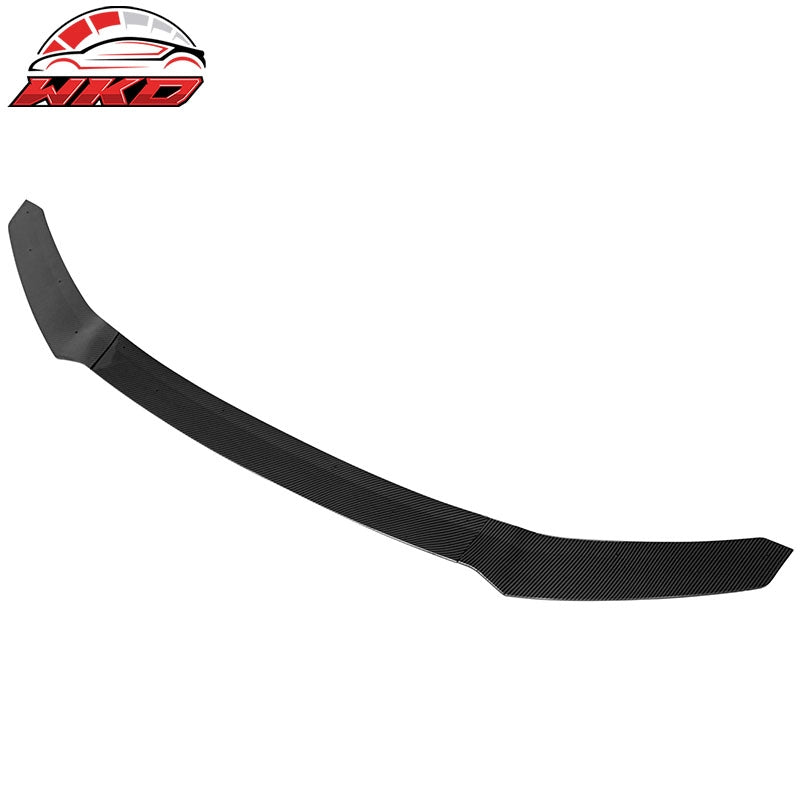 Fit 17-21 Honda Civic HFP Style 3PCS Front Bumper Lip Spoiler Carbon Fiber Print
