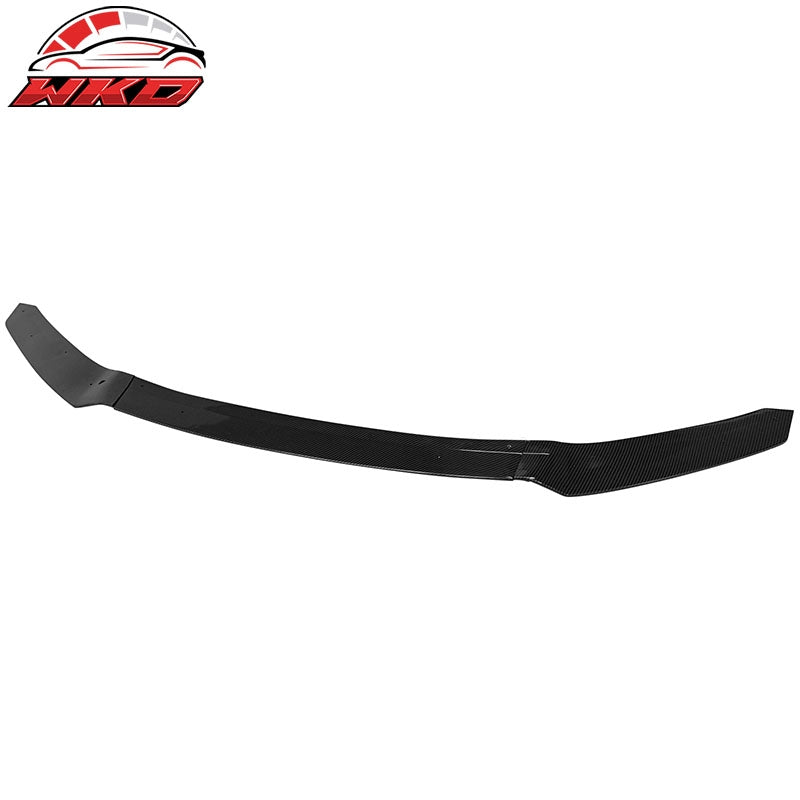 Fit 17-21 Honda Civic HFP Style 3PCS Front Bumper Lip Spoiler Carbon Fiber Print