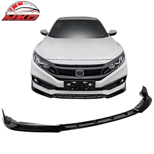 Wholesale 19-21 Honda Civic IKON Style 3PCS Front Bumper Lip Spoiler PP Gloss Black