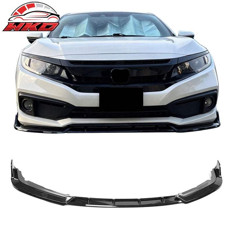 Wholesale 19-21 Honda Civic IKON Style Carbon Fiber Print Front Bumper Lip Spoiler PP