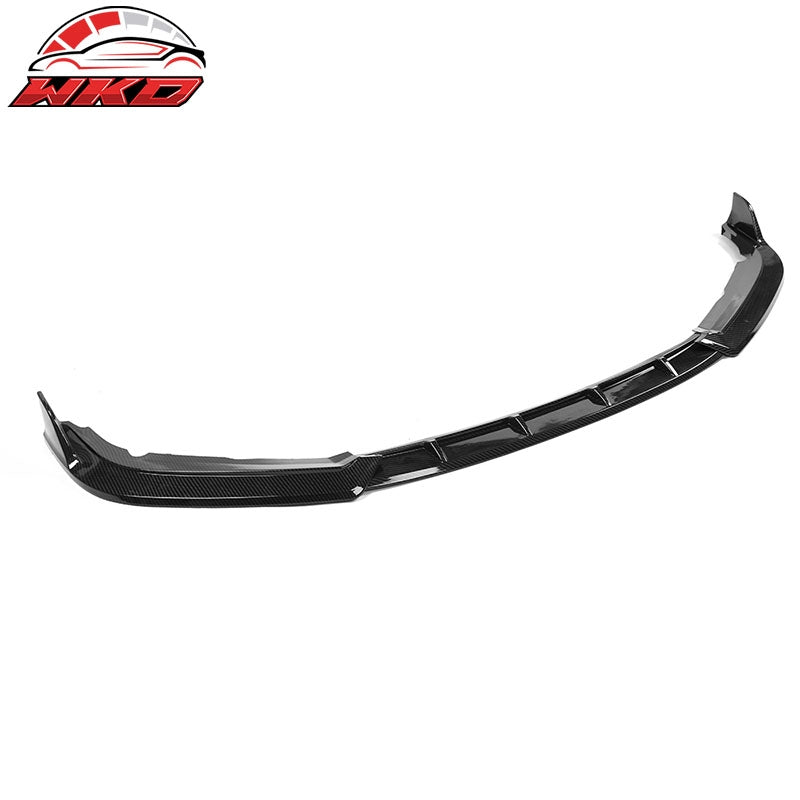 Fits 19-21 Honda Civic IKON Style Carbon Fiber Print Front Bumper Lip Spoiler PP