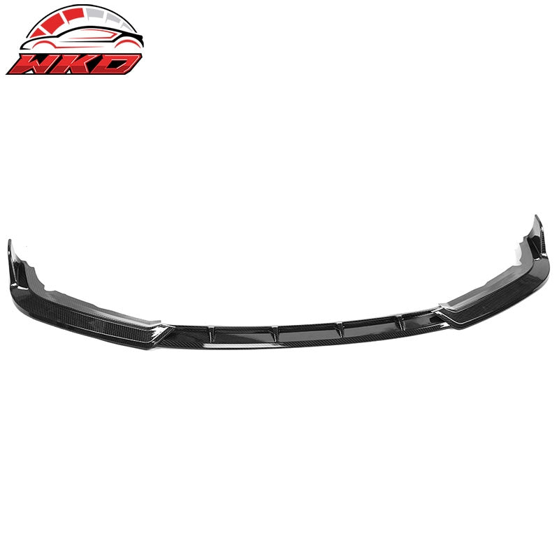 Fits 19-21 Honda Civic IKON Style Carbon Fiber Print Front Bumper Lip Spoiler PP