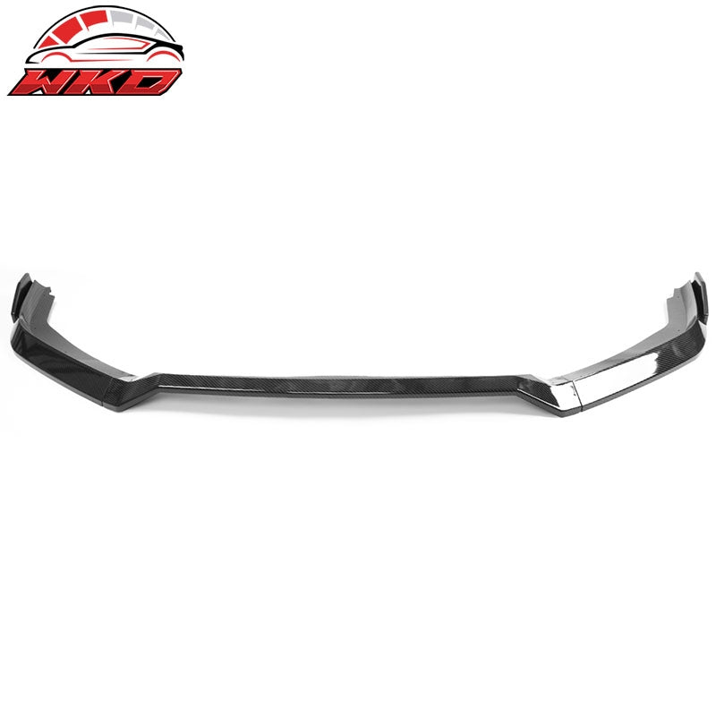 Fits 19-21 Honda Civic IKON V2 Style Front Bumper Lip Carbon Fiber Print PP