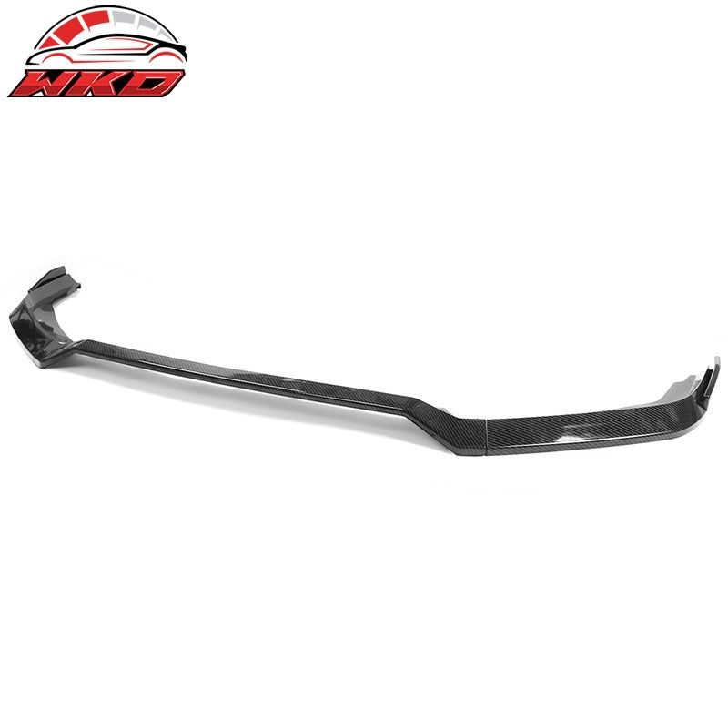 Fits 19-21 Honda Civic IKON V2 Style Front Bumper Lip Carbon Fiber Print PP