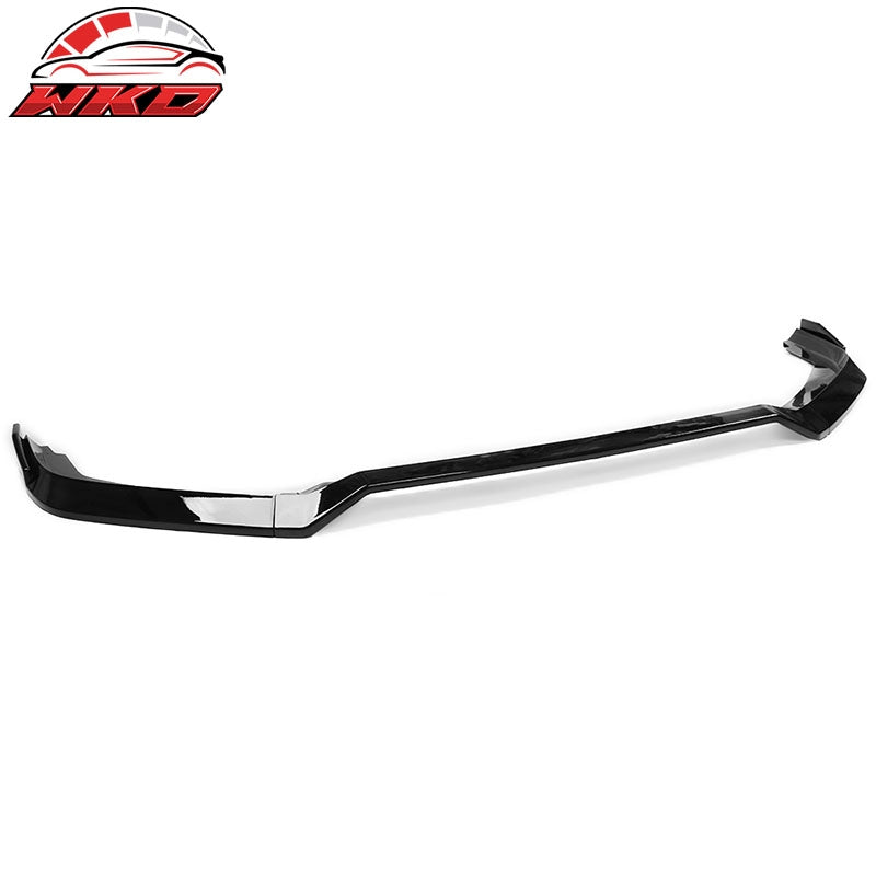 Fits 19-21 Honda Civic IKON V2 Style Front Bumper Lip Splitter Gloss Black PP