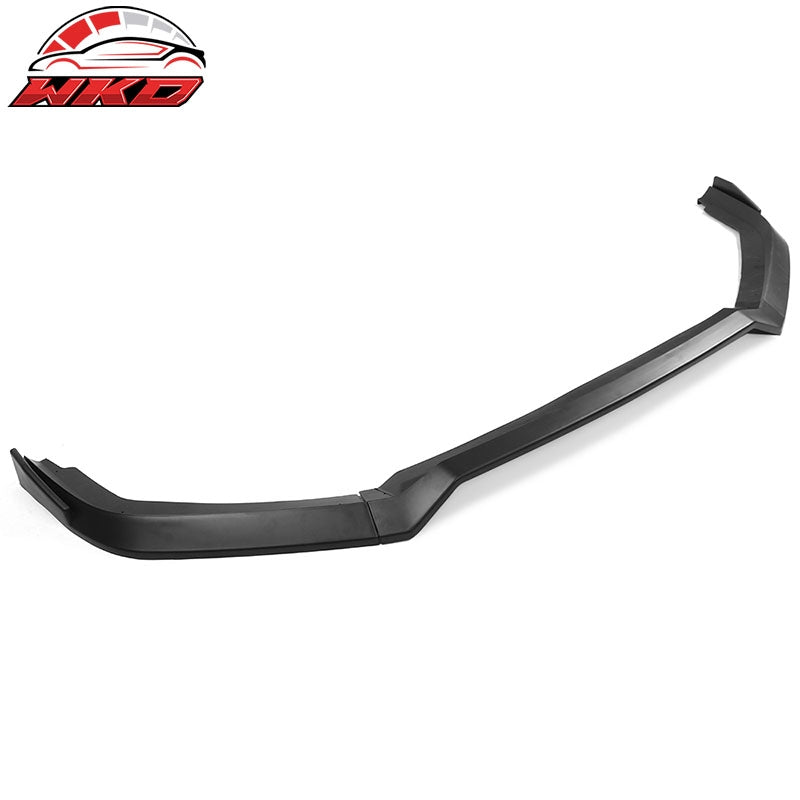Fits 19-21 Honda Civic IKON V2 Style Front Bumper Lip Splitter Matte Black PP