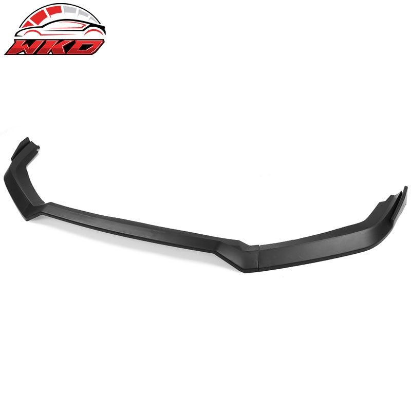 Fits 19-21 Honda Civic IKON V2 Style Front Bumper Lip Splitter Matte Black PP