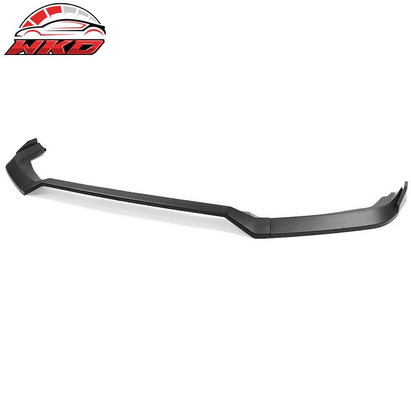 Fits 19-21 Honda Civic IKON V2 Style Front Bumper Lip Splitter Matte Black PP