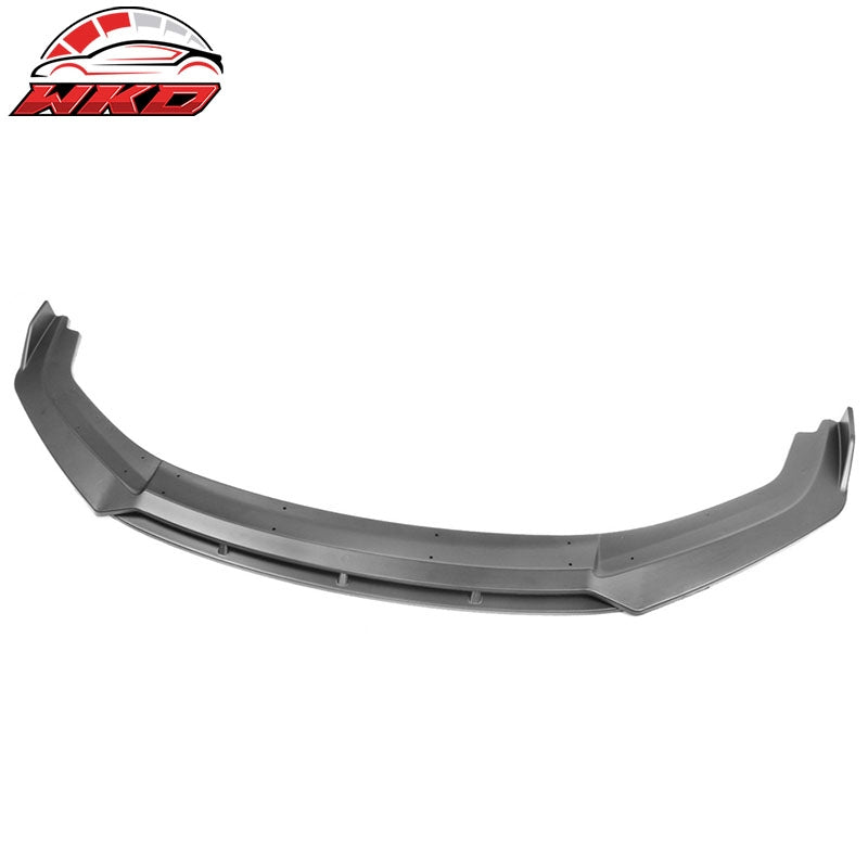 Fits 19-21 Honda Civic IKON V3 Style 2PCS Front Bumper Lip Spoiler Matte Black