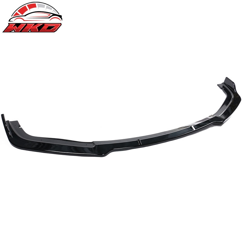 Fits 19-21 Honda Civic IKON V4 Style Front Bumper Lip Spoiler 1PC - Gloss Black