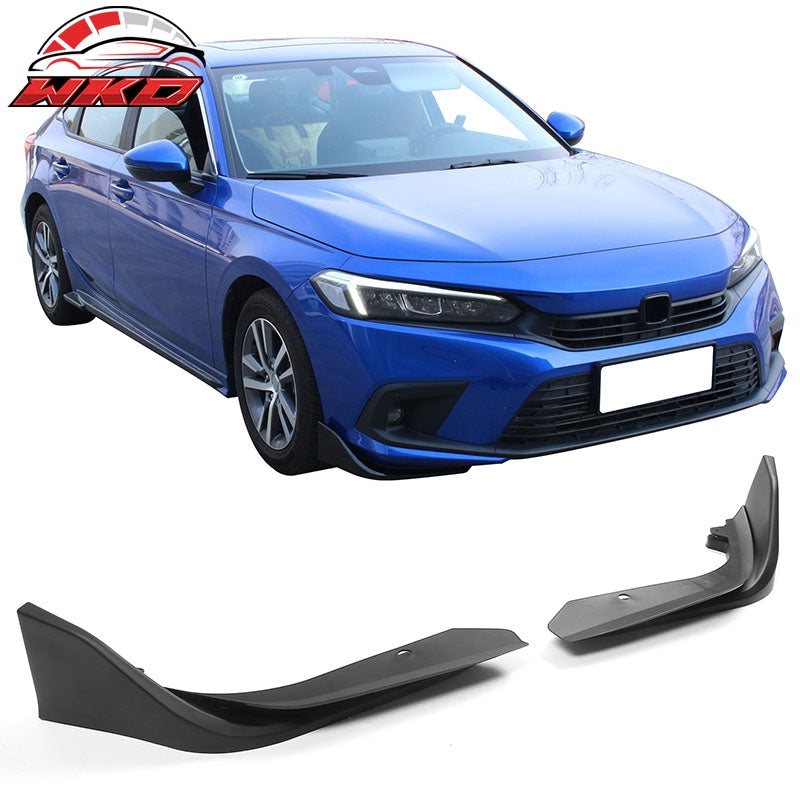 Wholesale 22-24 Honda Civic MD Style 2PCS Matte Black Front Bumper Lip Splitters PP