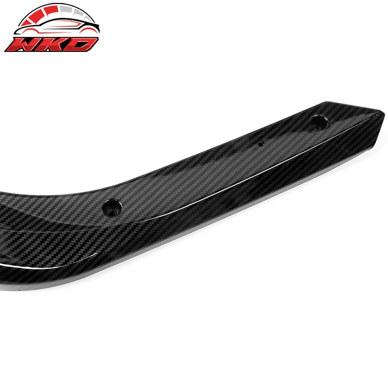 Fits 22-24 Honda Civic MD Style Front Bumper Lip Protector Carbon Fiber Print PP