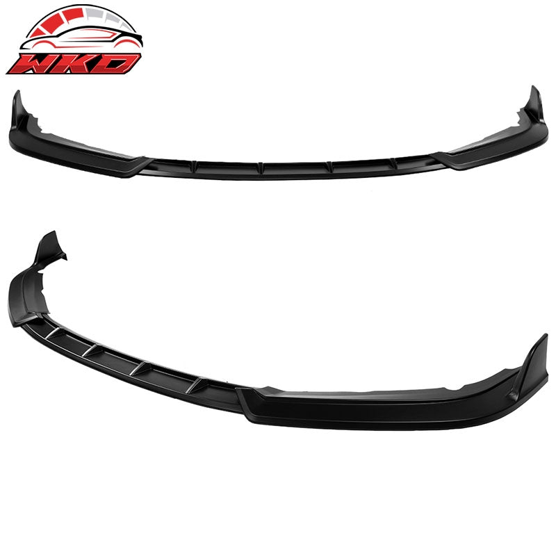 Fits 19-21 Honda Civic Matte Black Front Bumper Lip Spoiler 3PC Chin Splitter PP