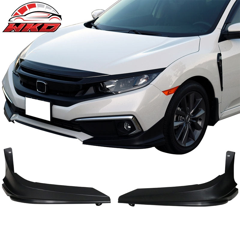 Wholesale 19-21 Honda Civic Modulo Style Front Bumper Lip Side Apron Unpainted PP 2PC