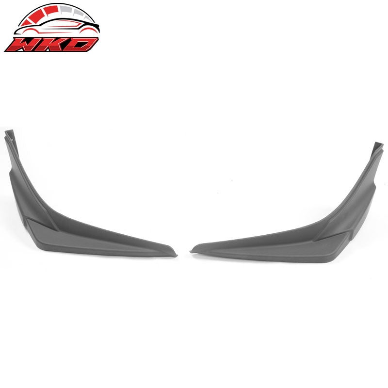 Fits 19-21 Honda Civic Modulo Style Front Bumper Lip Side Splitter Matte Black