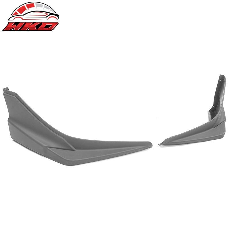 Fits 19-21 Honda Civic Modulo Style Front Bumper Lip Side Splitter Matte Black