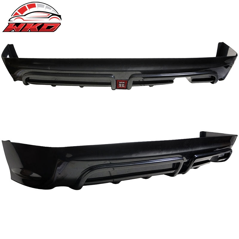Fits 06-11 Honda Civic Mugen RR Style Front Bumper + Rear Lip w/ Red 3rd Light