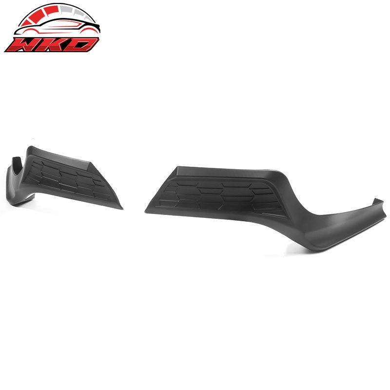 Fits 22-26 Honda Civic Sedan 4Dr MD Style 2PCS Rear Bumper Aprons PP Matte Black