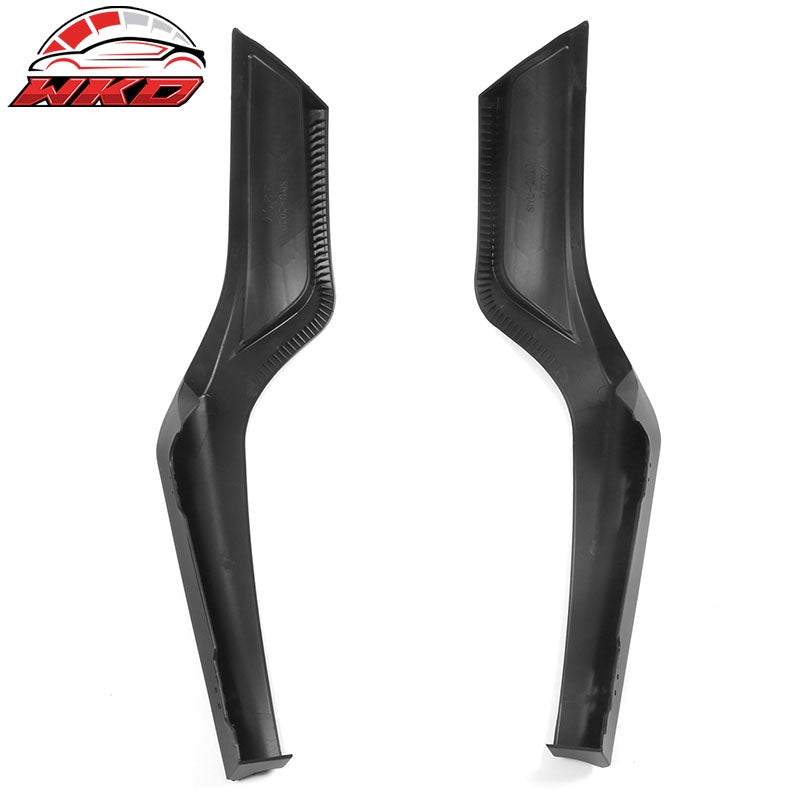 Fits 22-26 Honda Civic Sedan 4Dr MD Style 2PCS Rear Bumper Aprons PP Matte Black