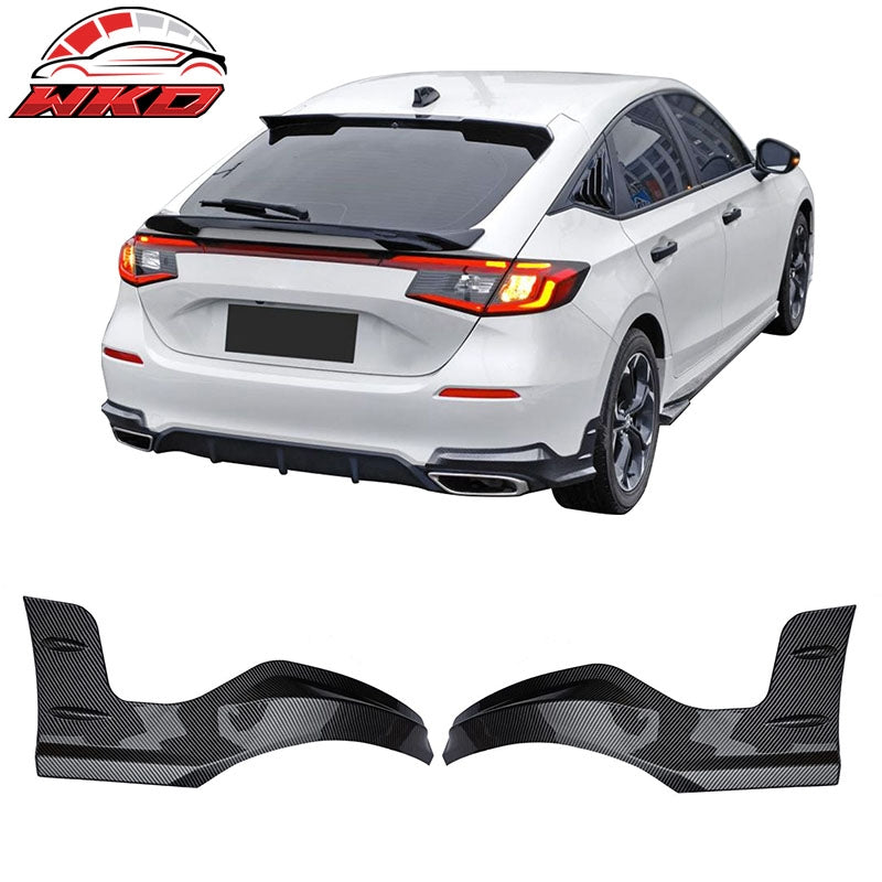 Wholesale 22-26 Honda Civic 5DR Mugen Rear Bumper Lip Corner Apron Carbon Fiber Print