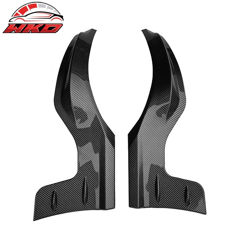 Fits 22-26 Honda Civic 5DR Mugen Rear Bumper Lip Corner Apron Carbon Fiber Print