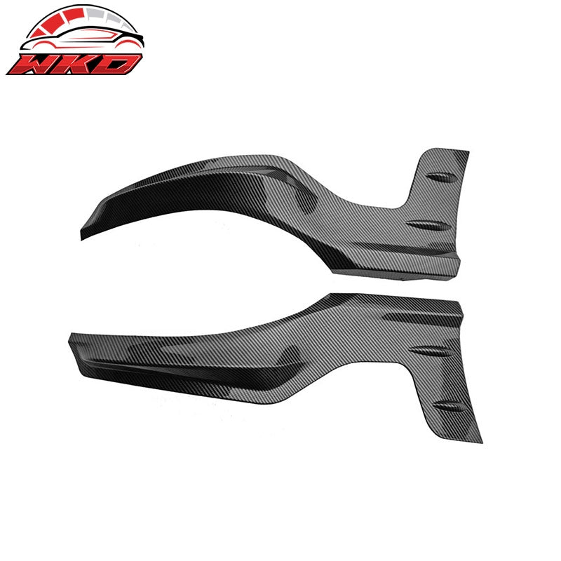 Fits 22-26 Honda Civic 5DR Mugen Rear Bumper Lip Corner Apron Carbon Fiber Print