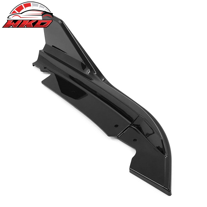 Fits 22-26 Honda Civic 11th FE-C Style Rear Bumper Lip Corner Aprons Gloss Black