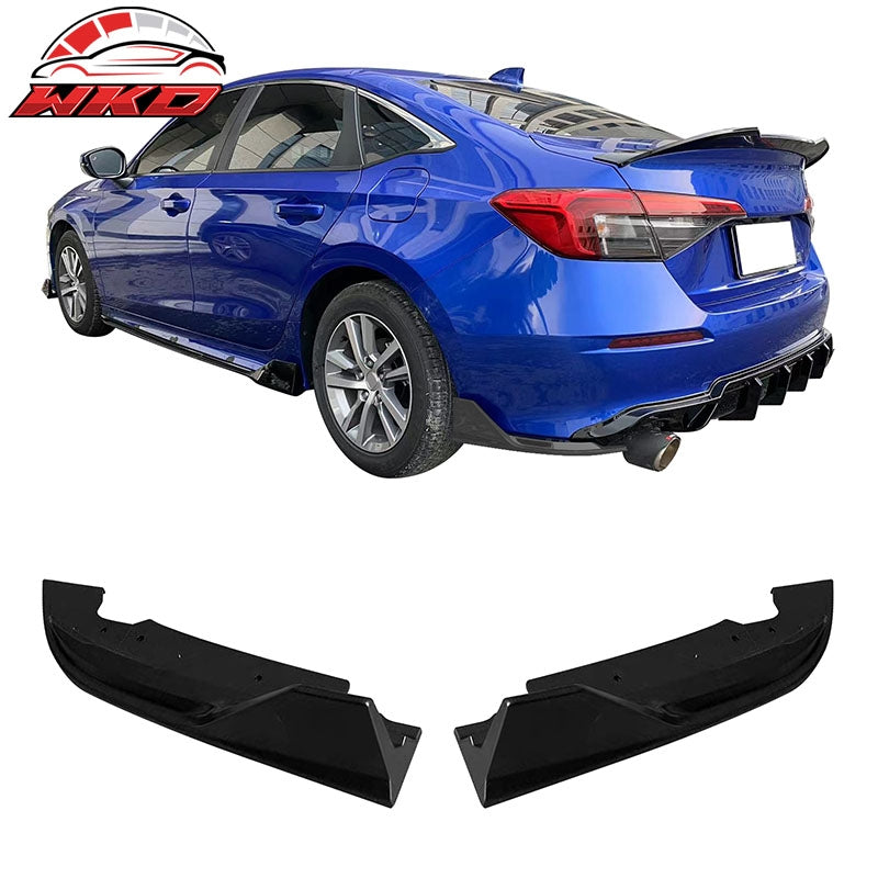 Wholesale 22-26 Honda Civic 11th FE-C Style Rear Bumper Lip Corner Aprons Matte Black