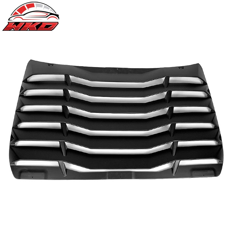 Wholesale 16-21 Honda Civic Sedan IKON Style Rear Window Louver Cover ABS Matte Black - Wikond Auto