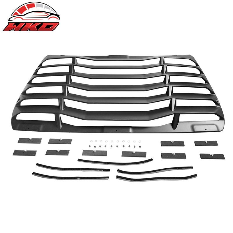 Wholesale 16-21 Honda Civic Sedan IKON Style Rear Window Louver Cover ABS Matte Black - Wikond Auto