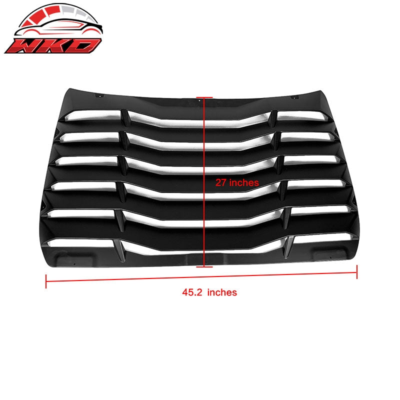 Wholesale 16-21 Honda Civic Sedan IKON Style Rear Window Louver Cover ABS Matte Black - Wikond Auto