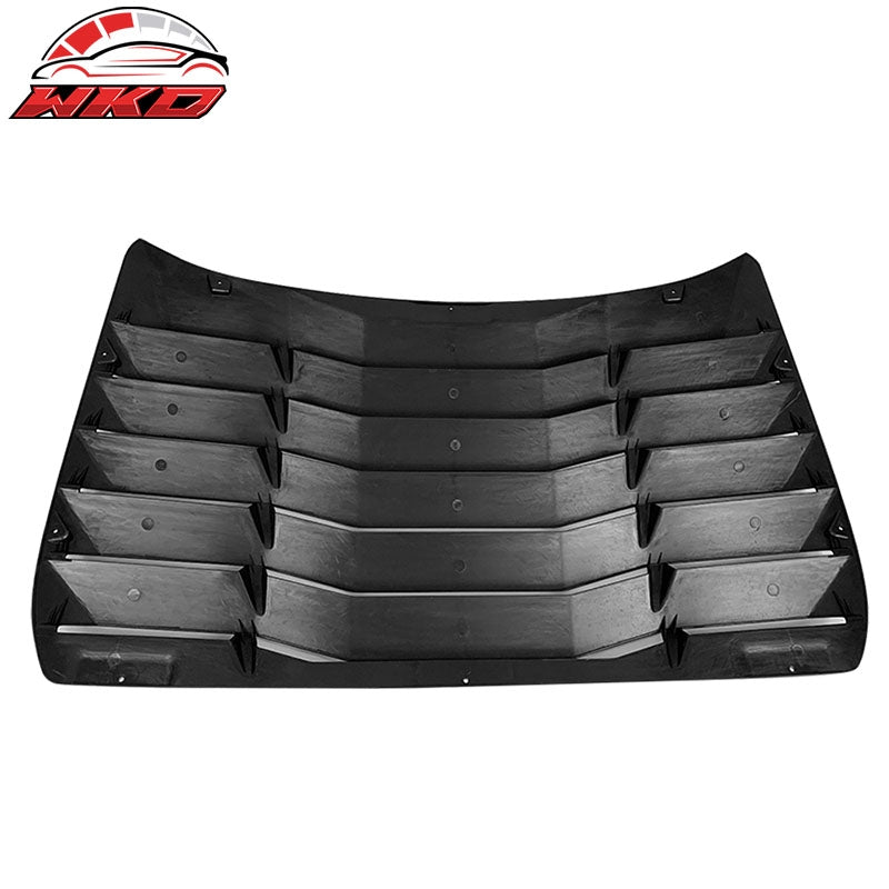 Wholesale 16-21 Honda Civic Sedan IKON Style Rear Window Louver Cover ABS Matte Black - Wikond Auto